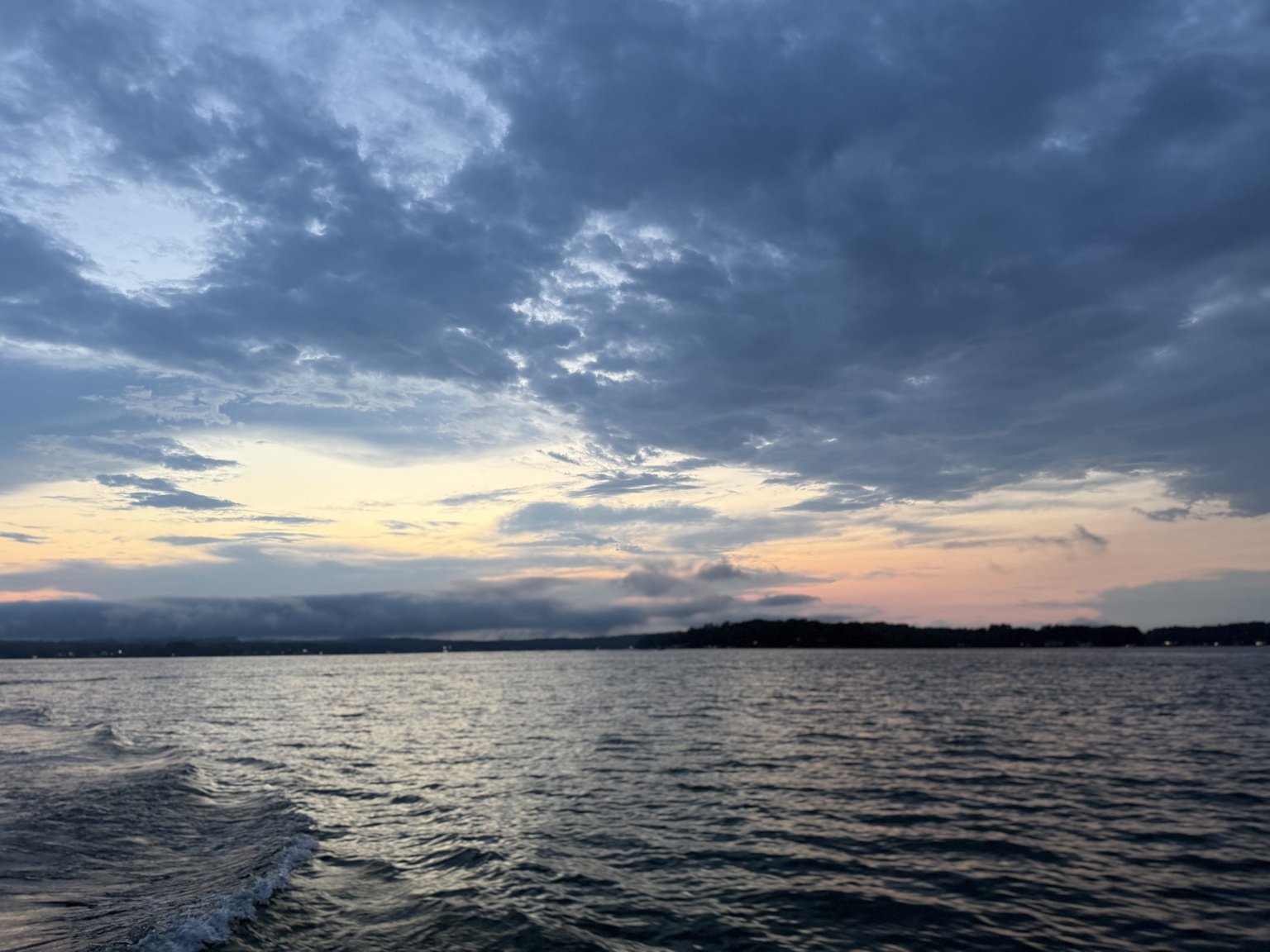 Lake Tillery at sunset