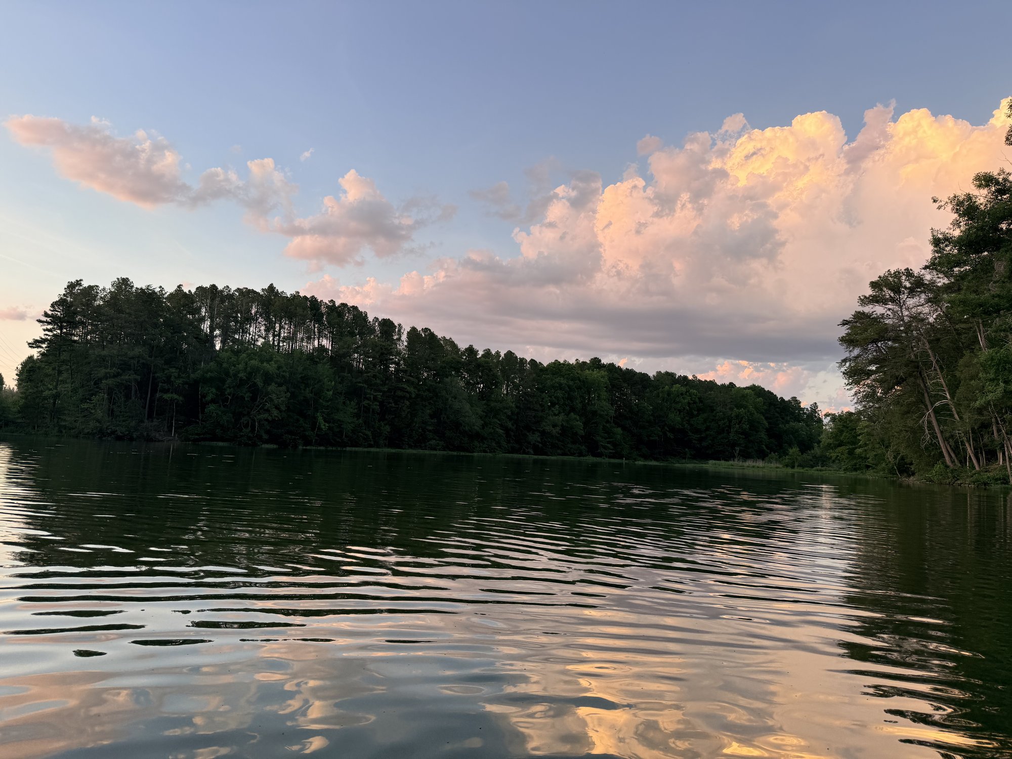 Golden hour on the lake